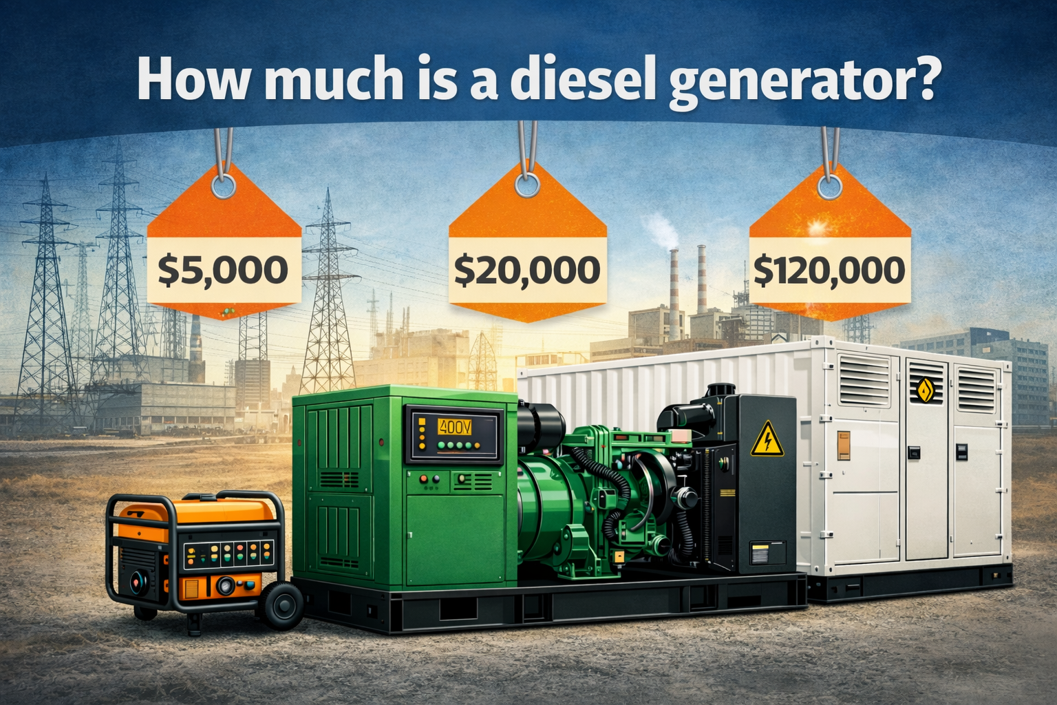 Generator Price Rangwe How much is a diesel generator? - VKGENSET