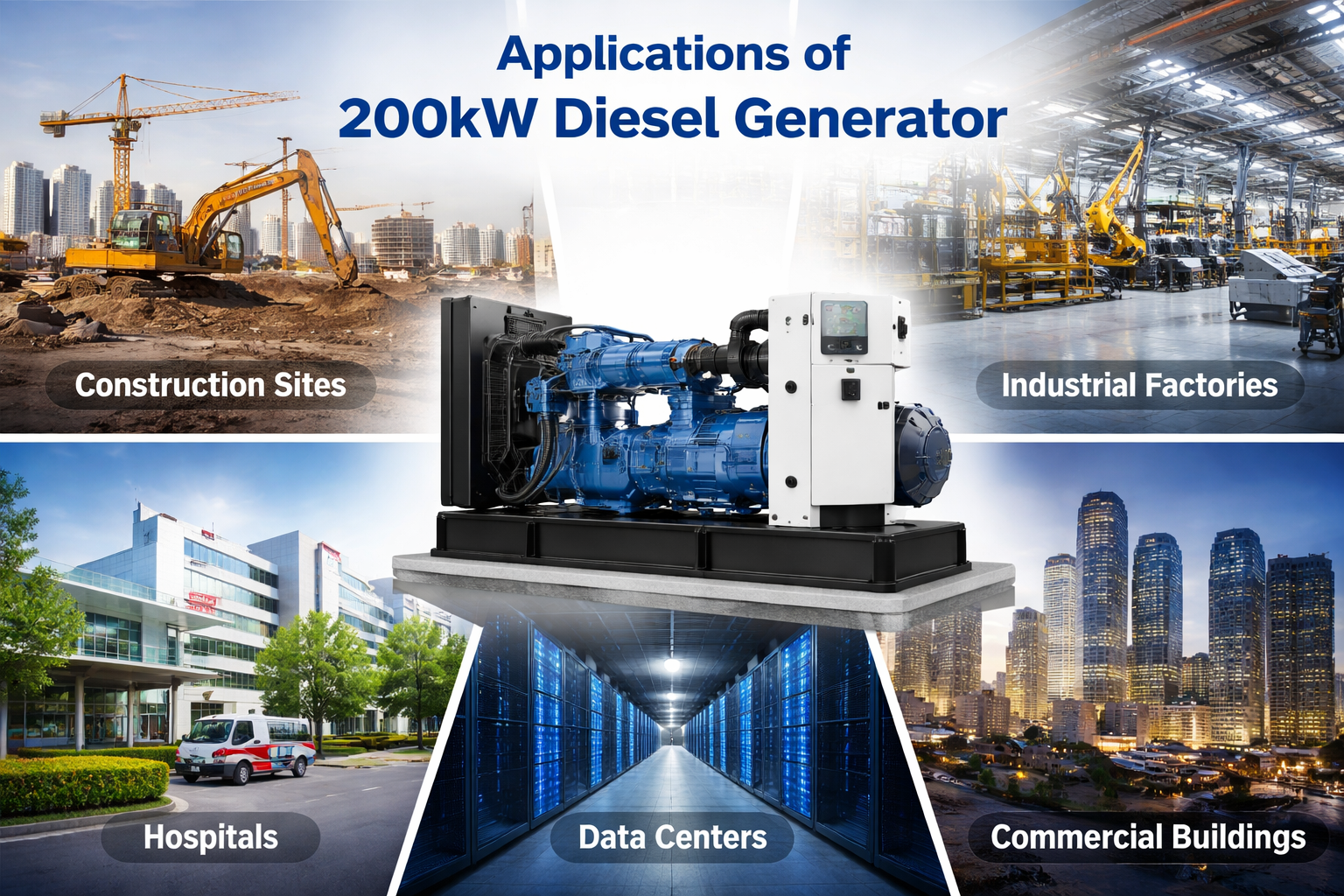 Applications of a 200kW Diesel Generators