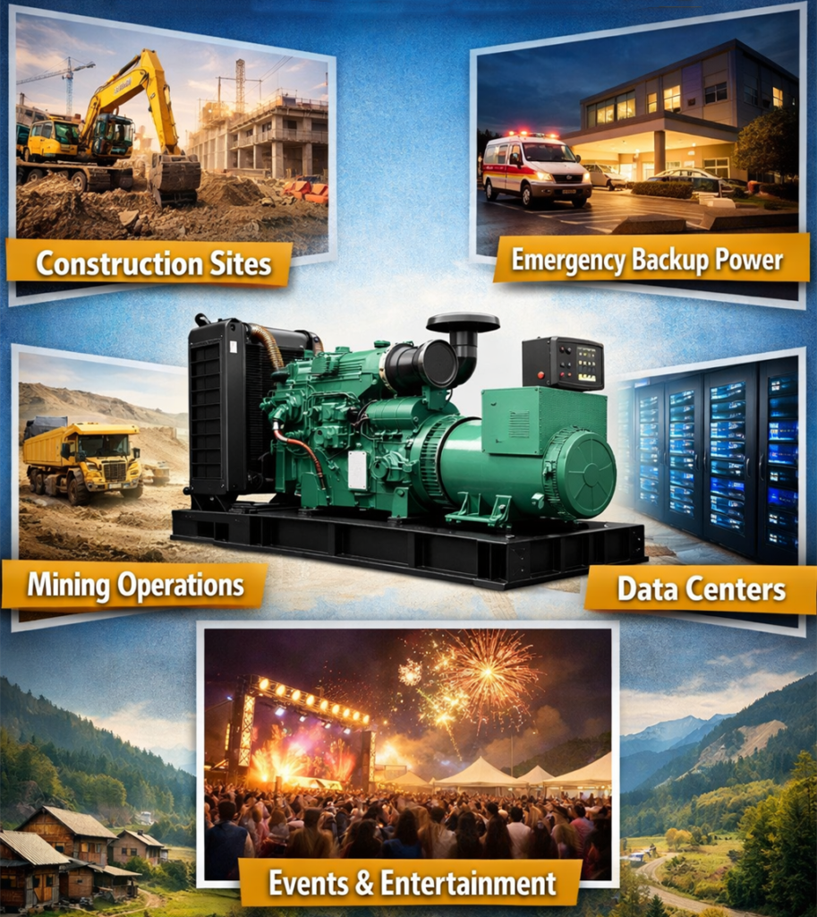 Applications of a 350kW Diesel Generators